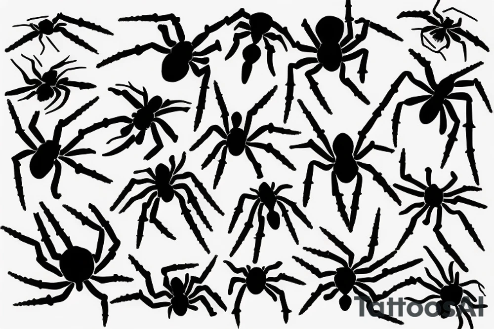 black widow spider tattoo idea