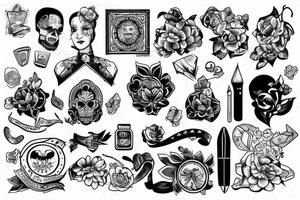 В стиле old school tattoo idea