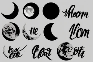 The reflection of the moon on lake tattoo idea