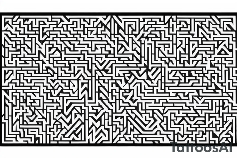 a maze with no way to out tattoo idea