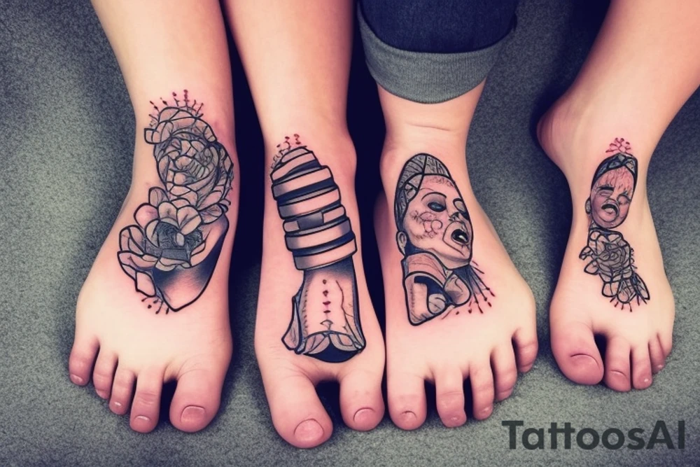 Baby foot tattoo idea