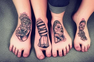 Baby foot tattoo idea