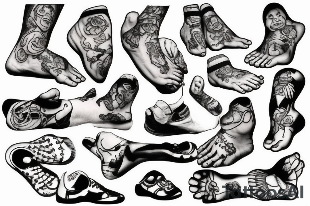 Baby foot tattoo idea