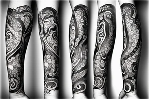 octopus arm tattoo idea