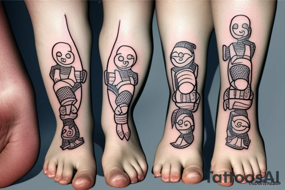 Baby foot tattoo idea
