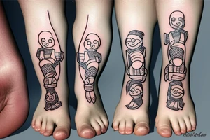 Baby foot tattoo idea