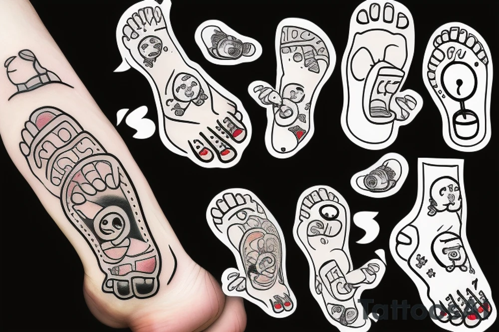 Baby foot tattoo idea