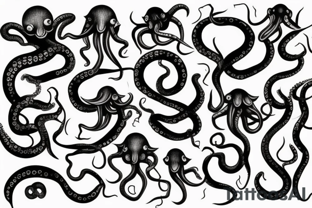 octopus arm tattoo idea