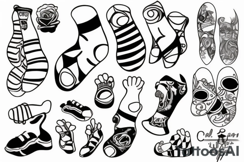 Baby foot tattoo idea