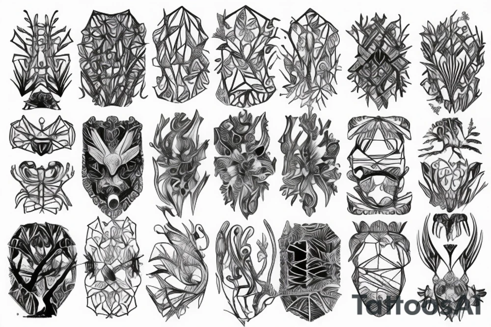 Rumb forest tattoo idea