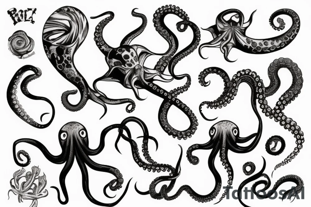 octopus arm tattoo idea