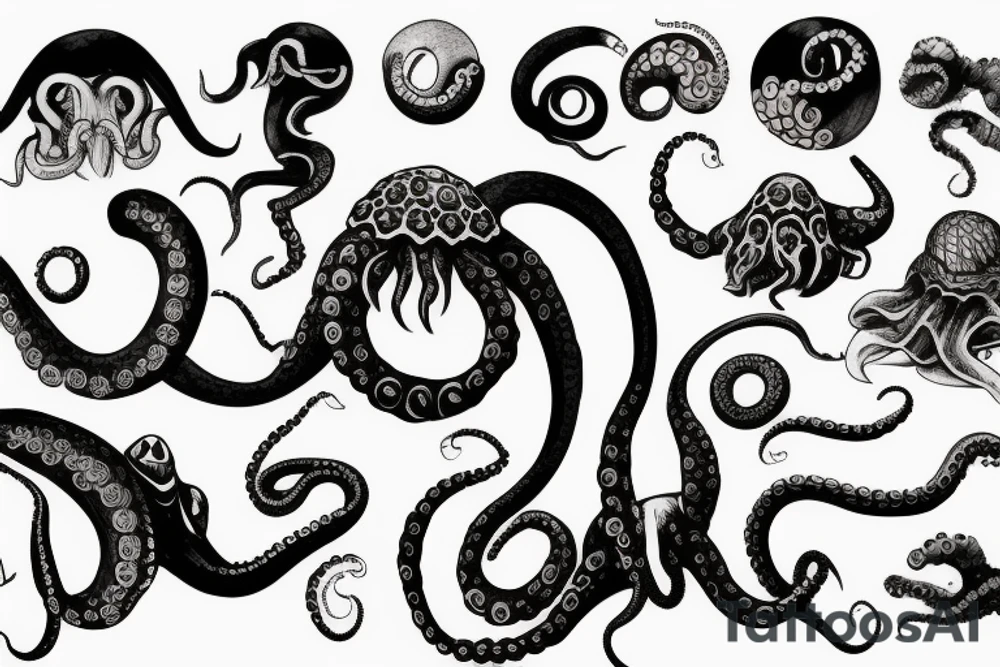 octopus arm tattoo idea