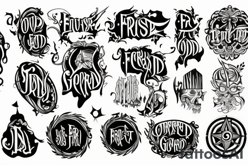 first word of god tattoo idea