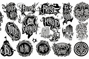 first word of god tattoo idea