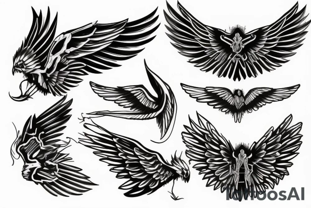 Wings of freedom tattoo idea