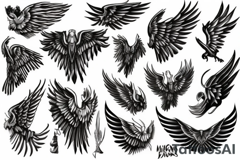 Wings of freedom tattoo idea