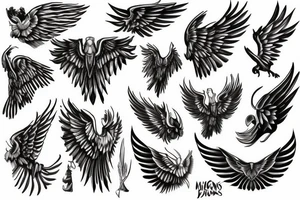 Wings of freedom tattoo idea