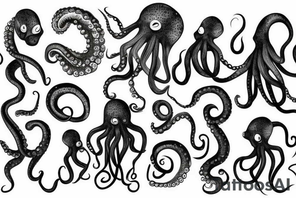 octopus arm tattoo idea