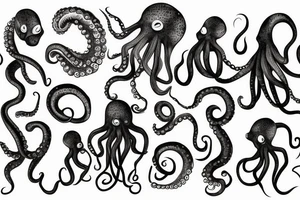 octopus arm tattoo idea