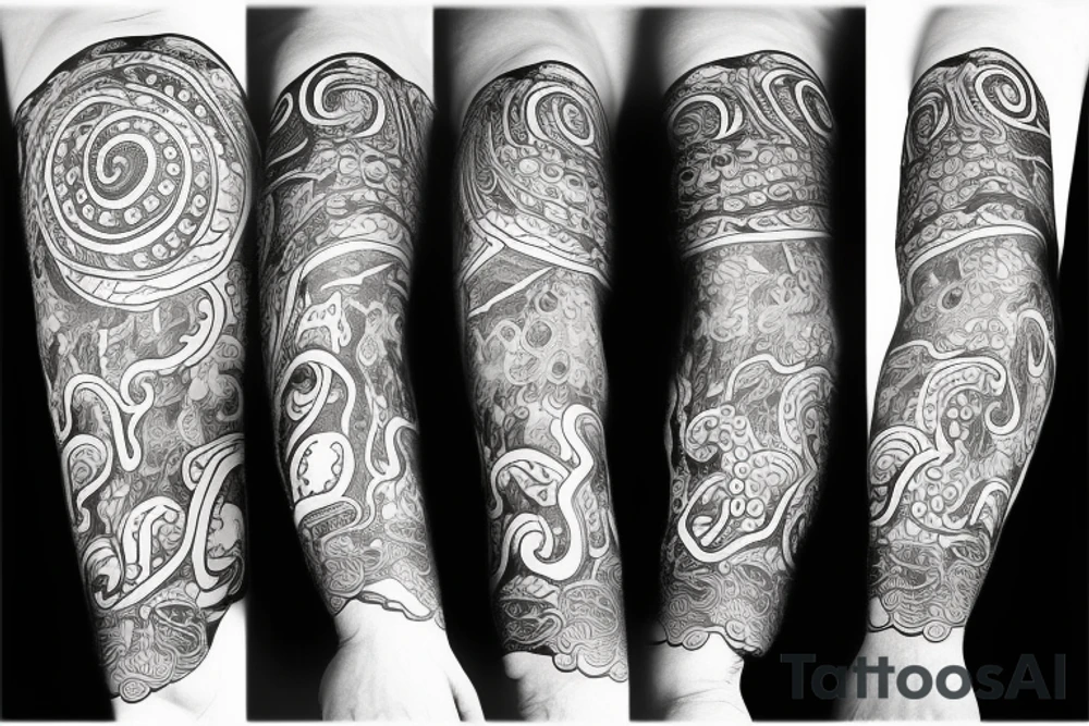 octopus arm tattoo idea