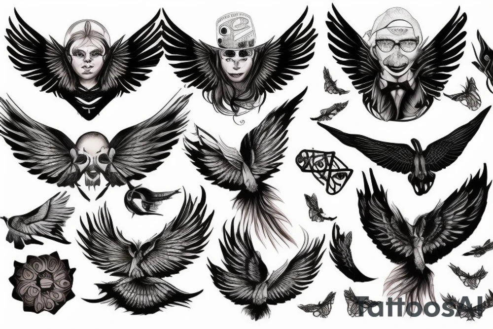 Wings of freedom tattoo idea