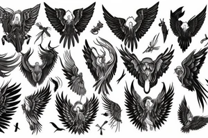 Wings of freedom tattoo idea