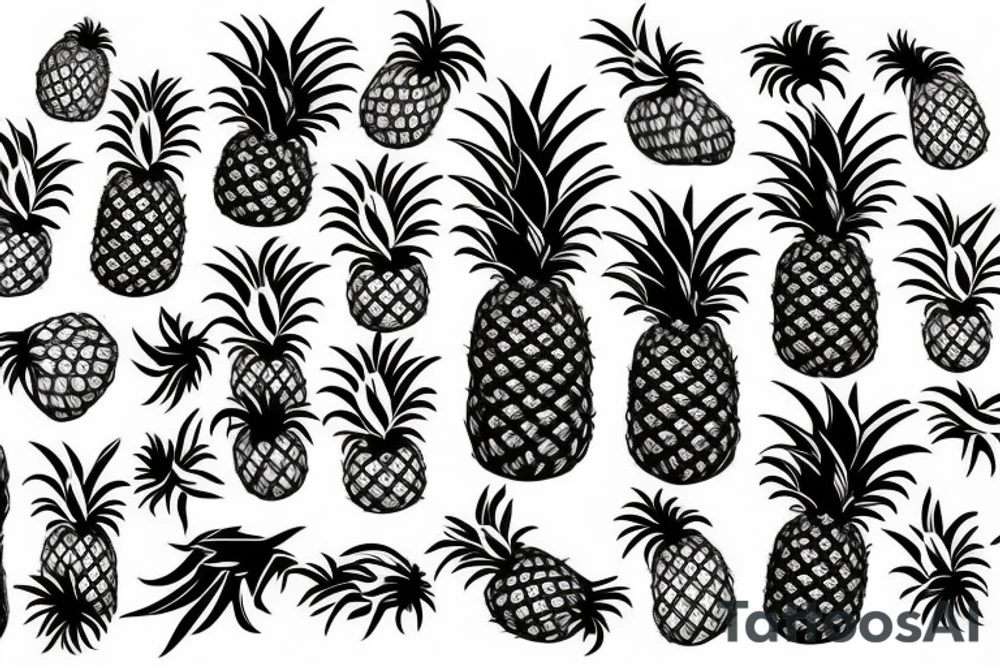 Pineapple tattoo idea