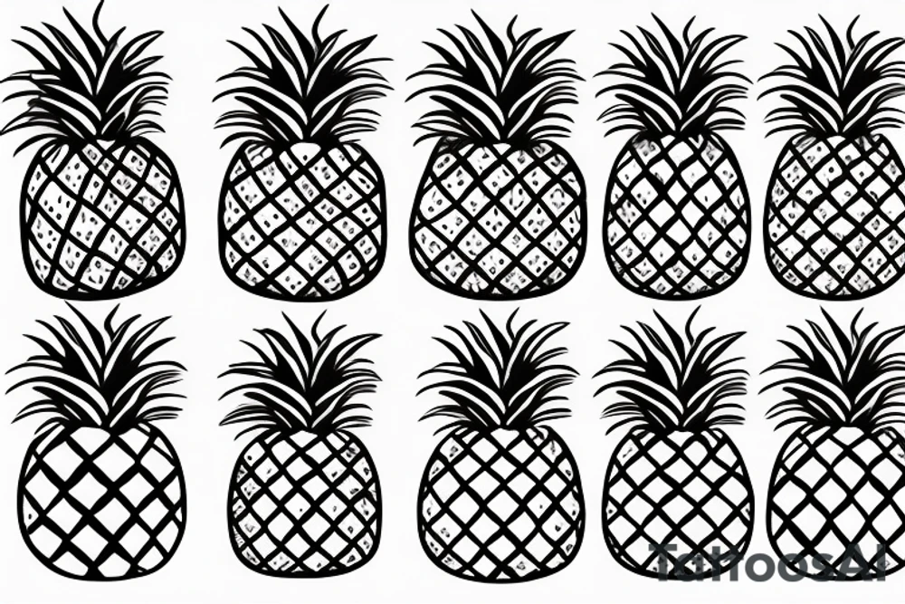 Pineapple tattoo idea