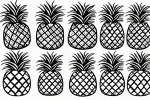 Pineapple tattoo idea