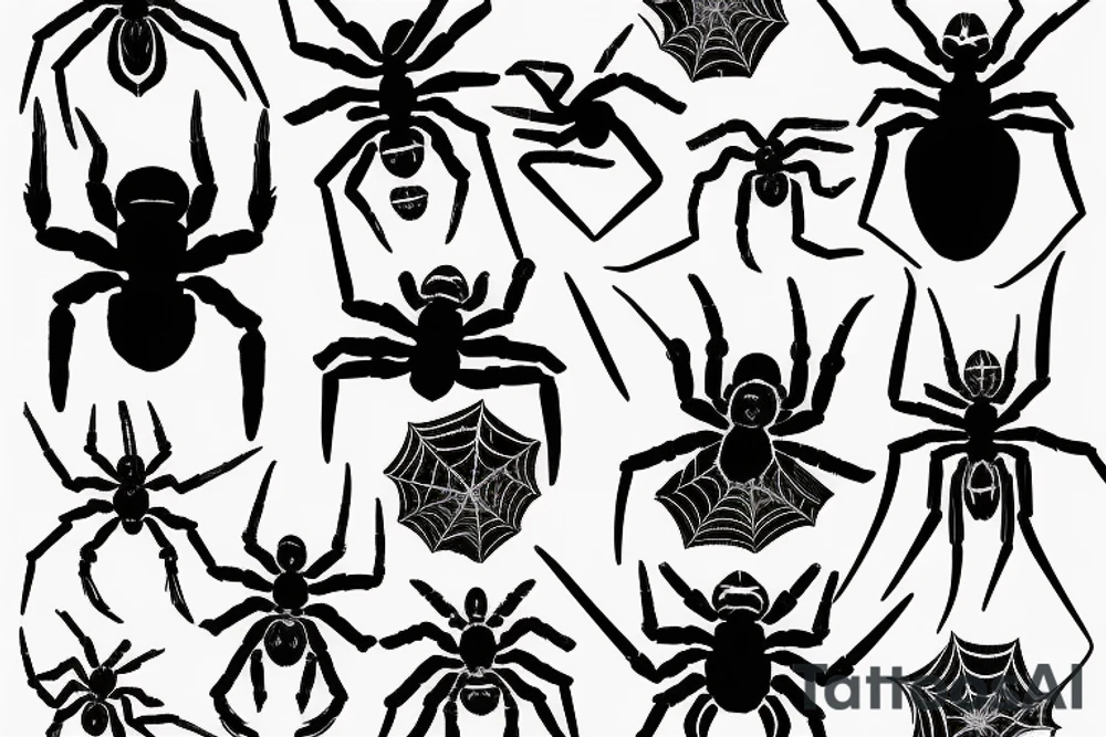 Spider dark tattoo idea