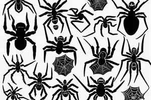 Spider dark tattoo idea