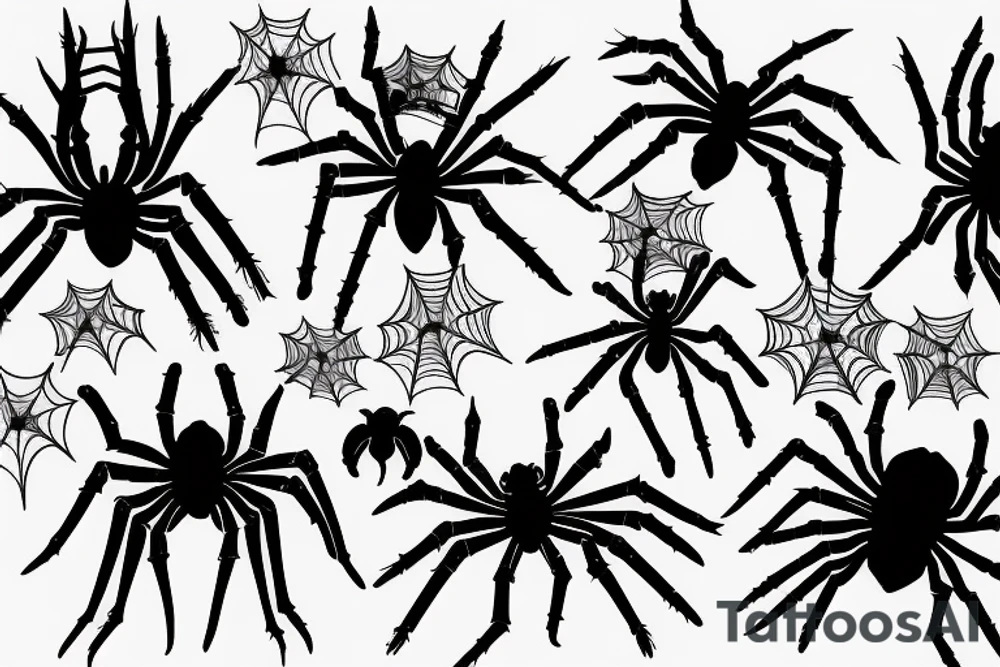 Spider dark tattoo idea