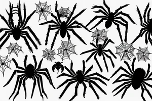Spider dark tattoo idea