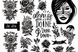 A tatto text : " je pense donc je suis." tattoo idea