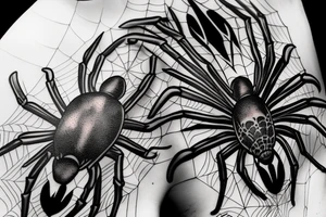 Spider dark tattoo idea