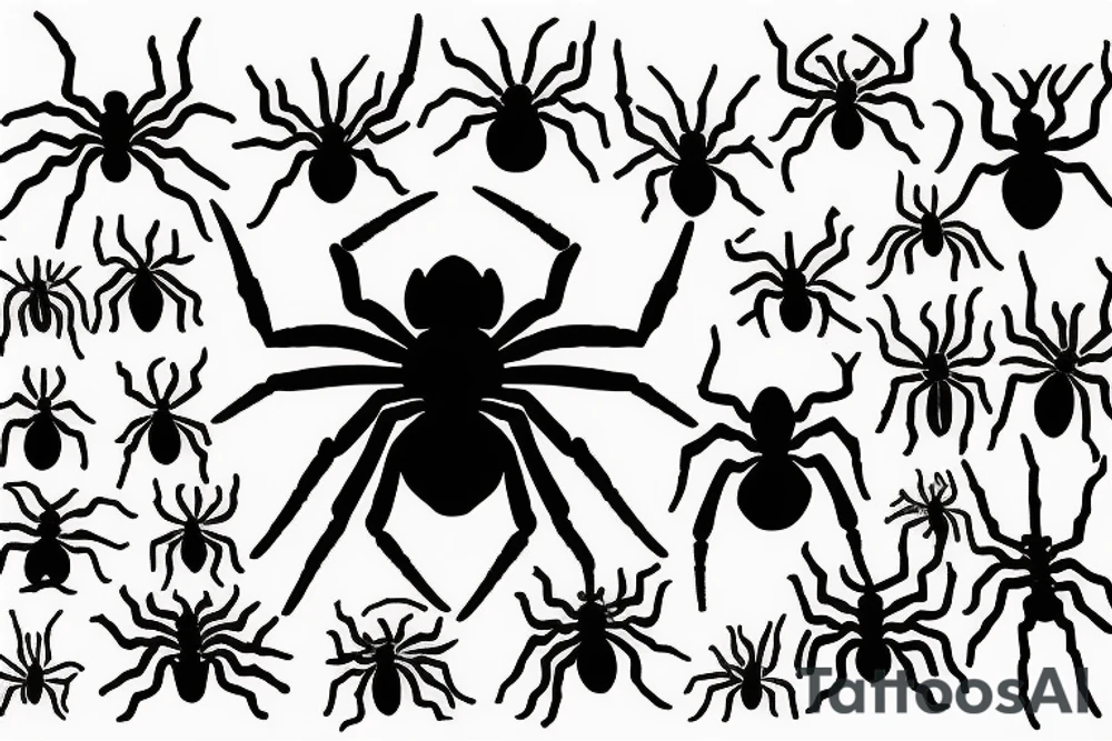 Spider dark tattoo idea