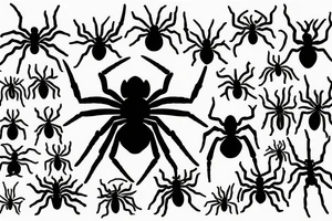 Spider dark tattoo idea