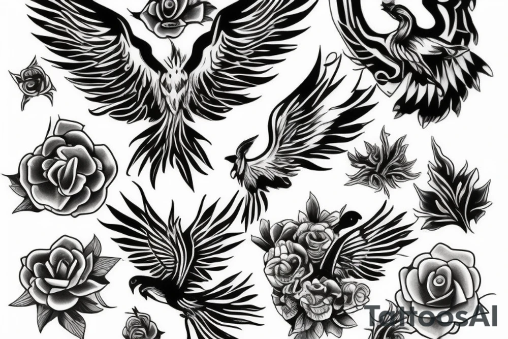 phoenix tattoo idea