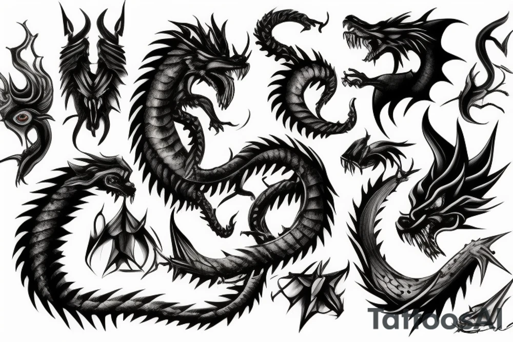 Bad dragon tattoo idea