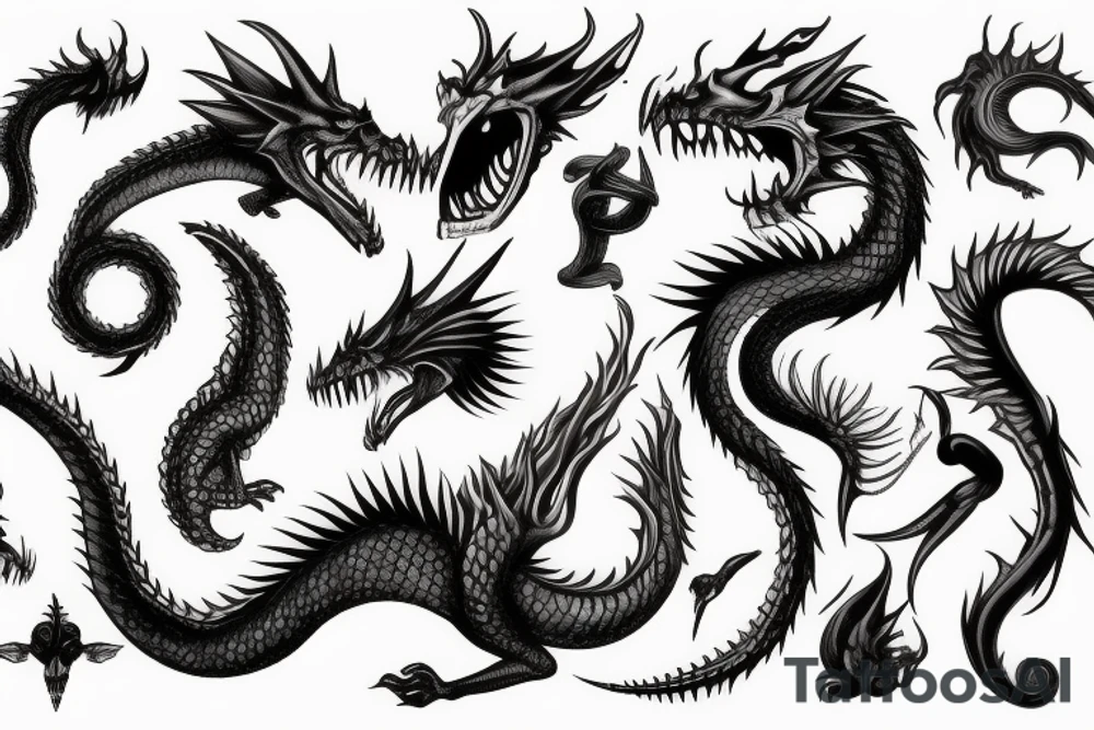 Bad dragon tattoo idea