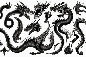 Bad dragon tattoo idea