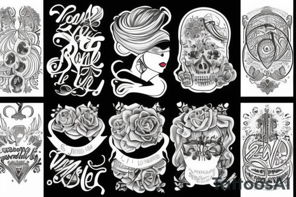 text : je pense donc je suis tattoo idea