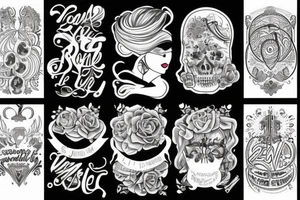 text : je pense donc je suis tattoo idea