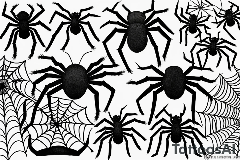 Spider dark tattoo idea