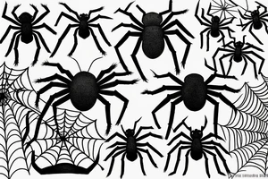 Spider dark tattoo idea