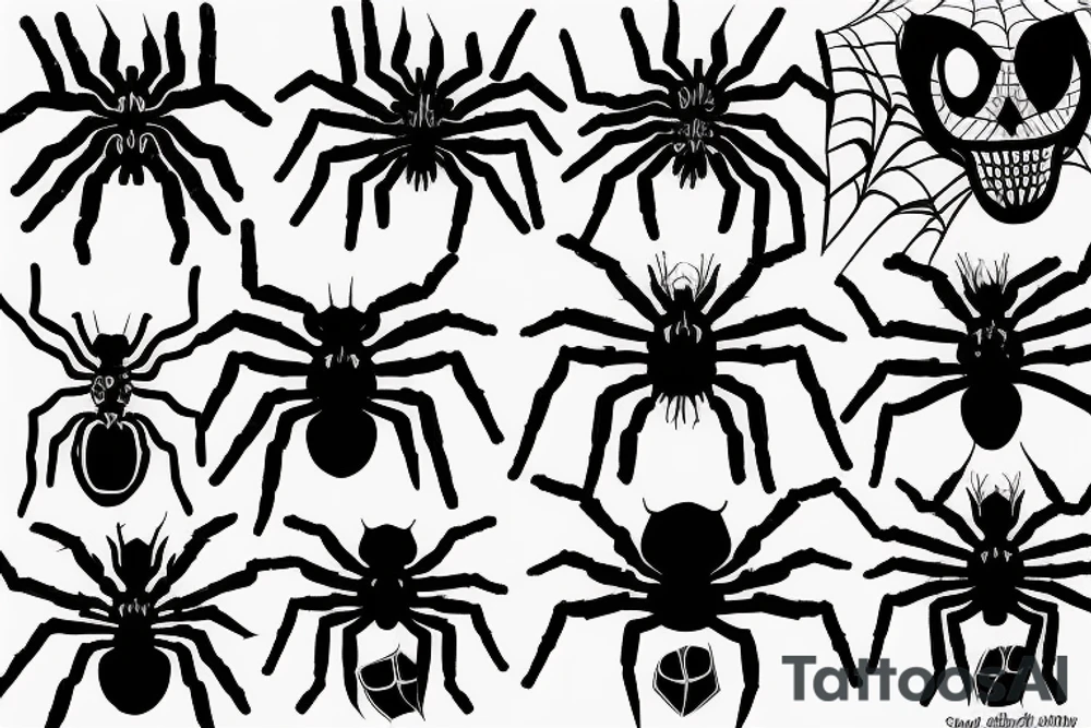 Spider dark tattoo idea