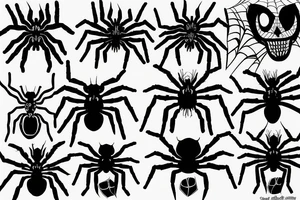 Spider dark tattoo idea