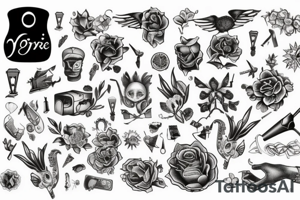 Огромная моль обнимает лампу tattoo idea