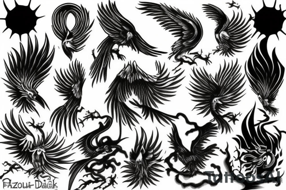 phoenix tattoo idea