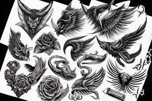 devil wings tattoo idea